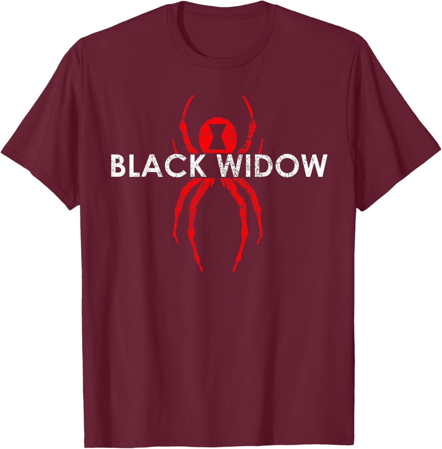Black Widow Spider Gift T-Shirt - T-Shirt | Maroon