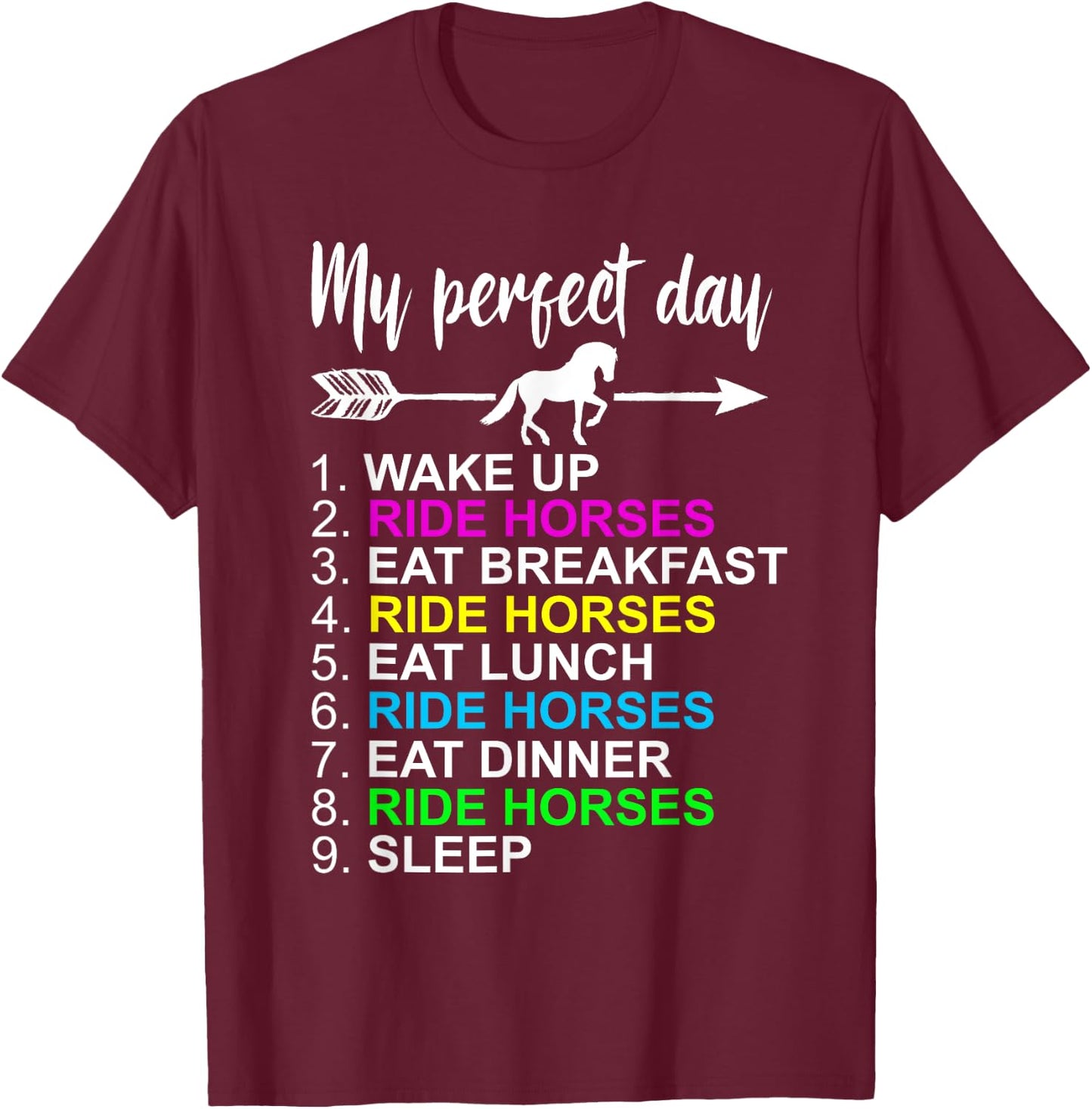 Horse Lover Shirt Horseback Riding Horse Lover Gift T-Shirt - T-Shirt | Maroon