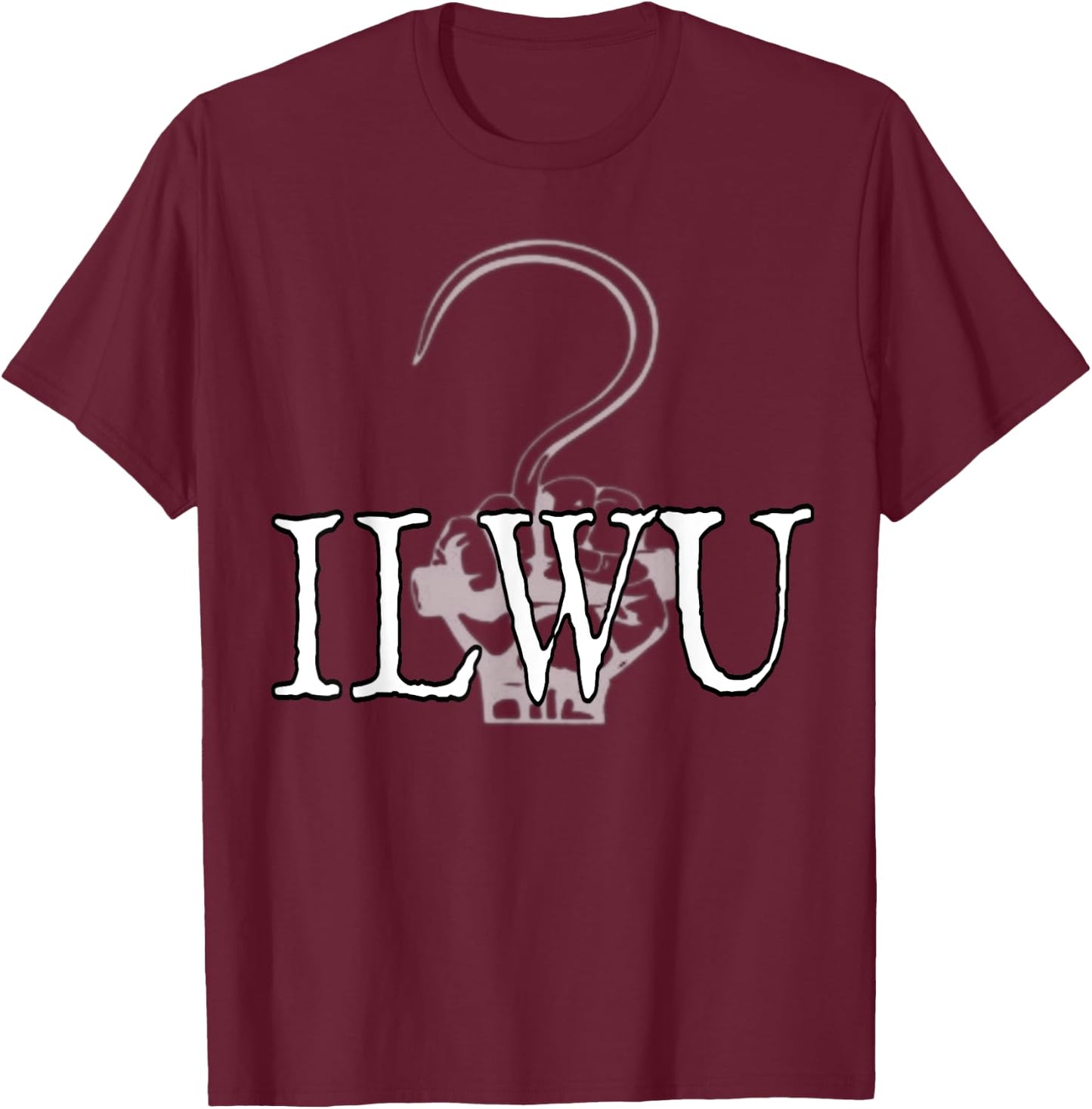 Ilwu Longshore Cargo Hook T-Shirt - T-Shirt | Maroon