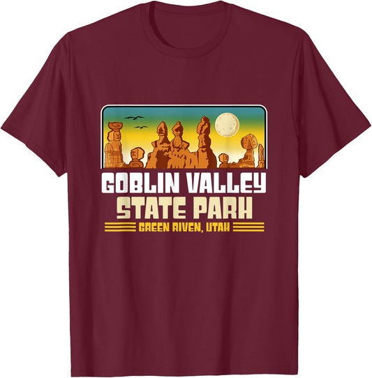 Goblin Valley State Park , Woman T-Shirt - T-Shirt | Maroon