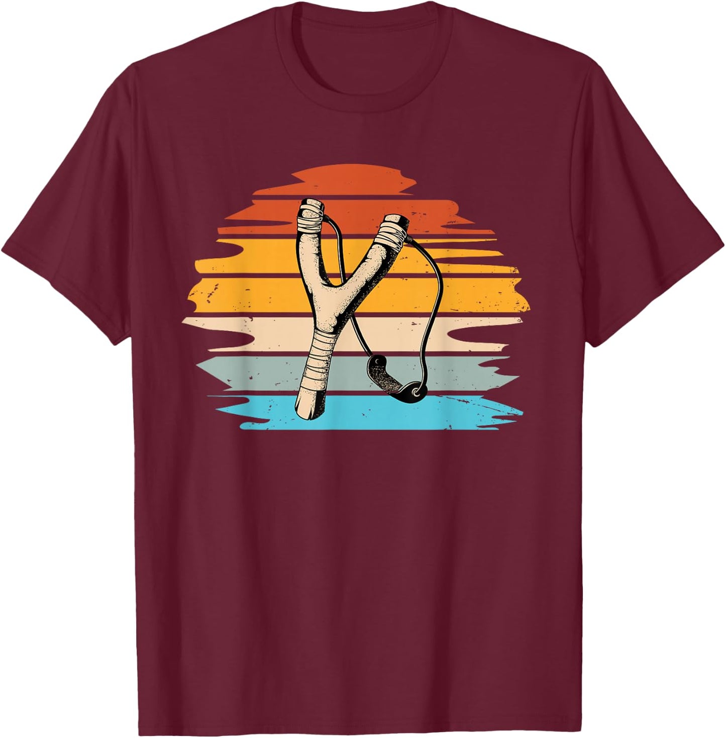 Catapult and Slingshot Design for a Slingshot Lover T-Shirt - T-Shirt | Maroon