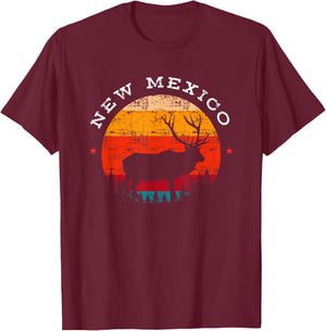 Elk Hunting New Mexico Souvenir Hunting Deer T-Shirt - T-Shirt | Maroon