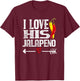 Mexican couple Cinco De Mayo I love his Jalapeno T-Shirt - T-Shirt | Maroon