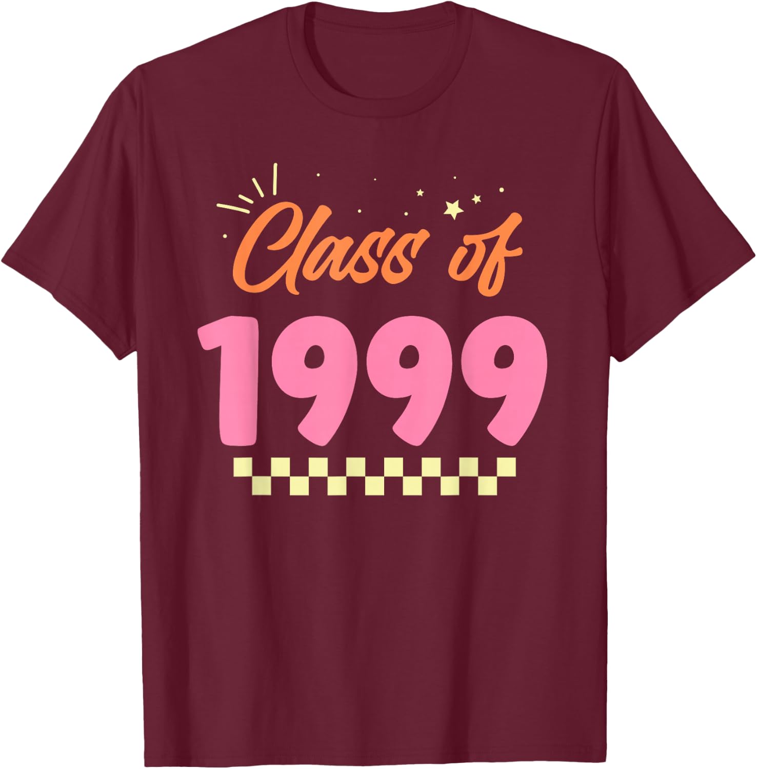 Class Of 1999 Graduation School Meetup Reunion T-Shirt - T-Shirt | Maroon
