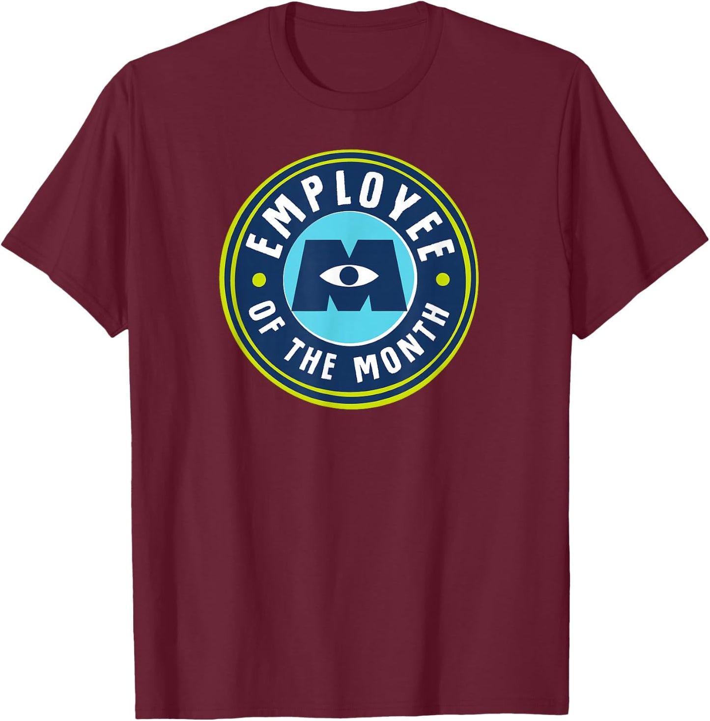 Disney and Pixar’s Monsters At Work Employee of the Month T-Shirt - T-Shirt | Maroon