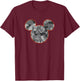 Disney Mickey and Friends Camouflage Mickey Ears Logo T-Shirt - T-Shirt | Maroon