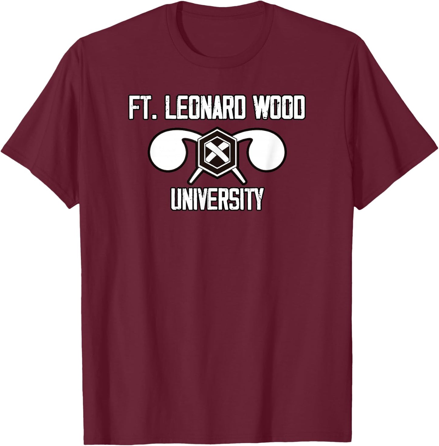 Fort Leonard Wood University - Army Chemical Corps for Vets T-Shirt - T-Shirt | Maroon