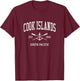 Cook Islands Vintage Crossed Oars & Boat Anchor Sports T-Shirt - T-Shirt | Maroon