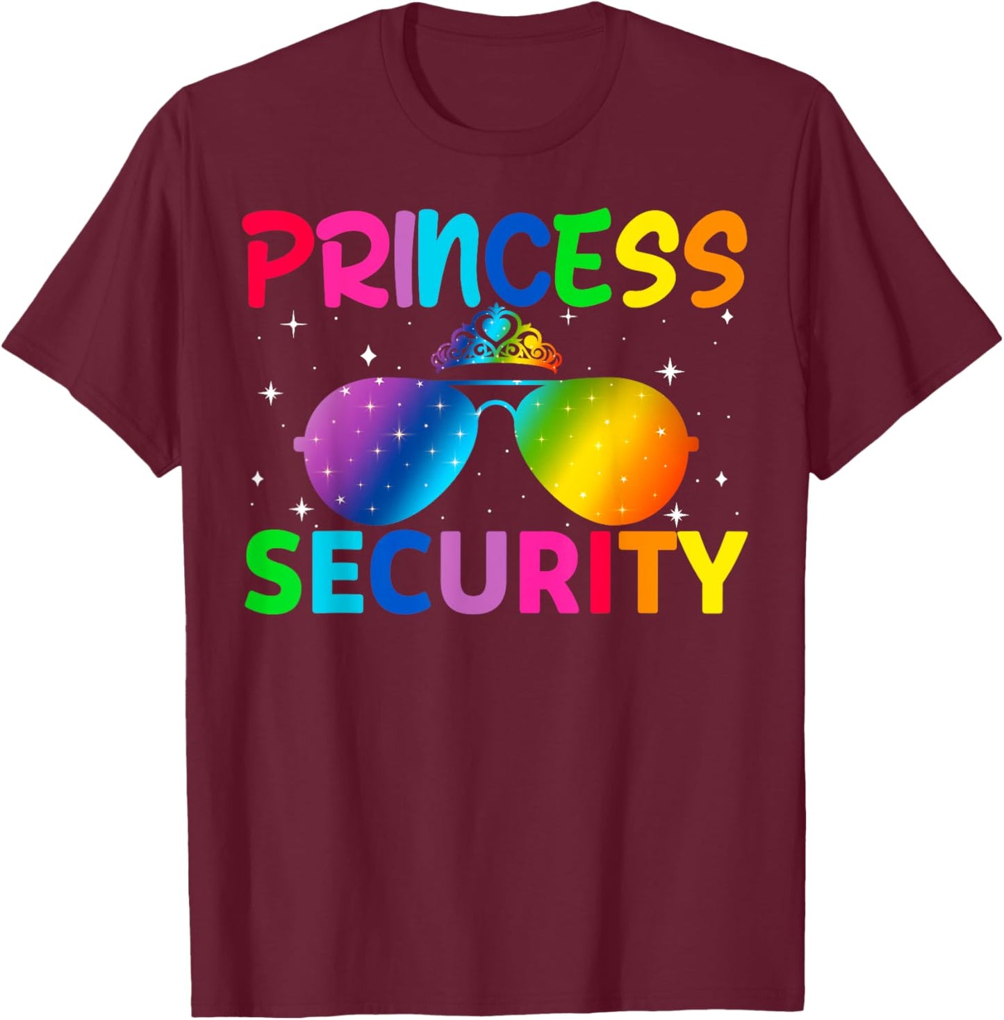 Princess Security Birthday Halloween Party Funny Men Women T-Shirt - T-Shirt | Maroon