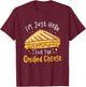 Grilled Cheese - I'm Just Here For the Grilled Cheese T-Shirt - T-Shirt | Maroon