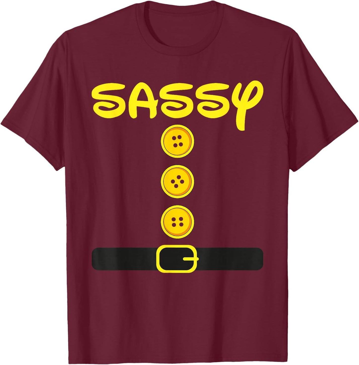 Dwarf Halloween Group Costume Dwarf Matching Family Color T-Shirt - T-Shirt | Maroon