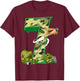 Funny Camouflage 7th Birthday Gift Boys Girls Cool Army T-Shirt - T-Shirt | Maroon