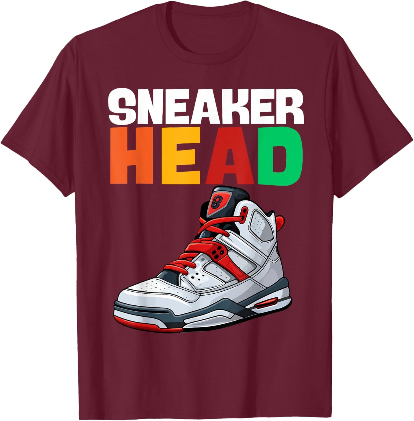 Sneaker Heads Sneaker Lover T-Shirt - T-Shirt | Maroon