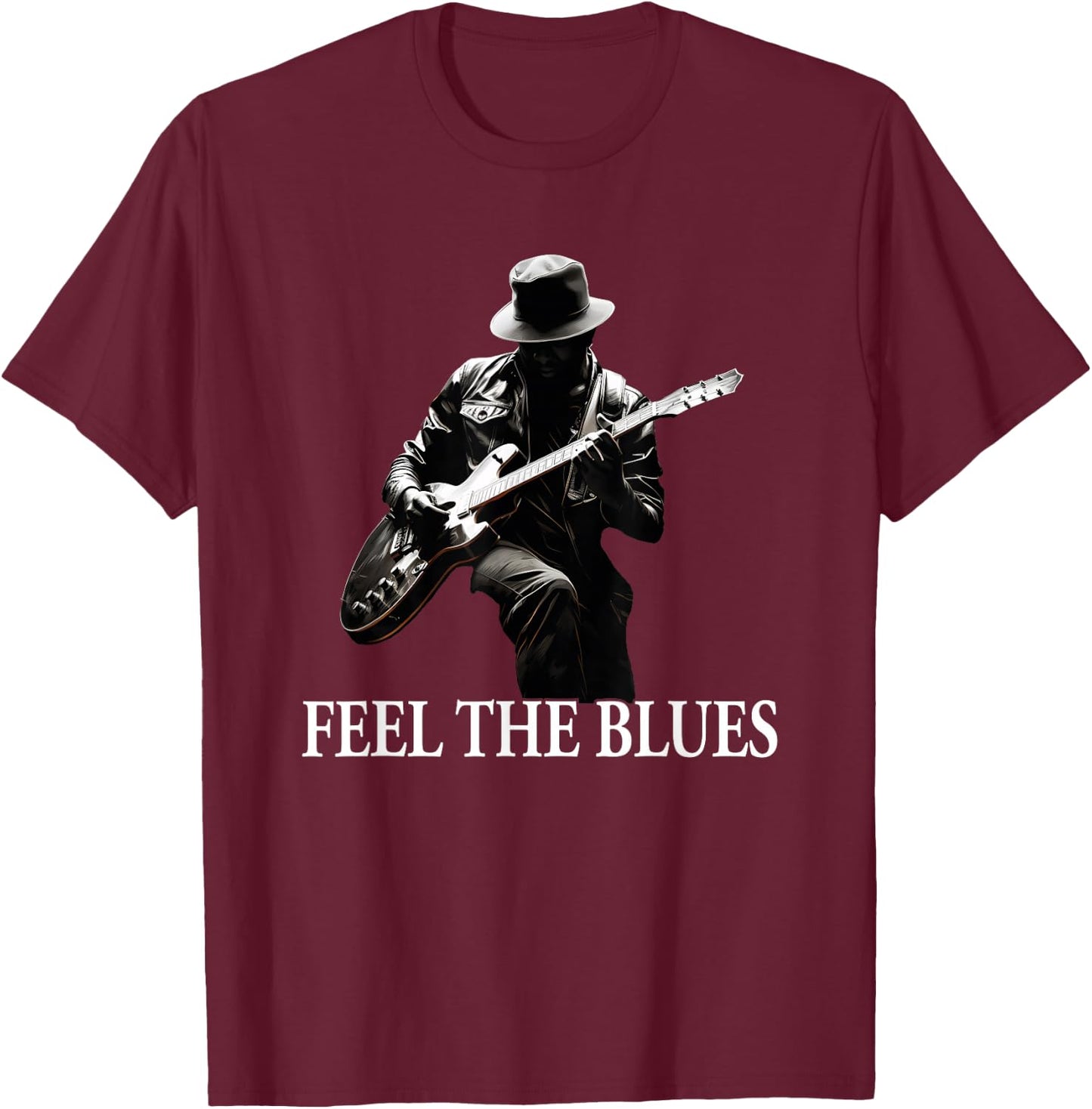 Blues Guitar Musicians Blues Music T-Shirt - T-Shirt | Maroon
