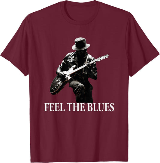 Blues Guitar Musicians Blues Music T-Shirt - T-Shirt | Maroon