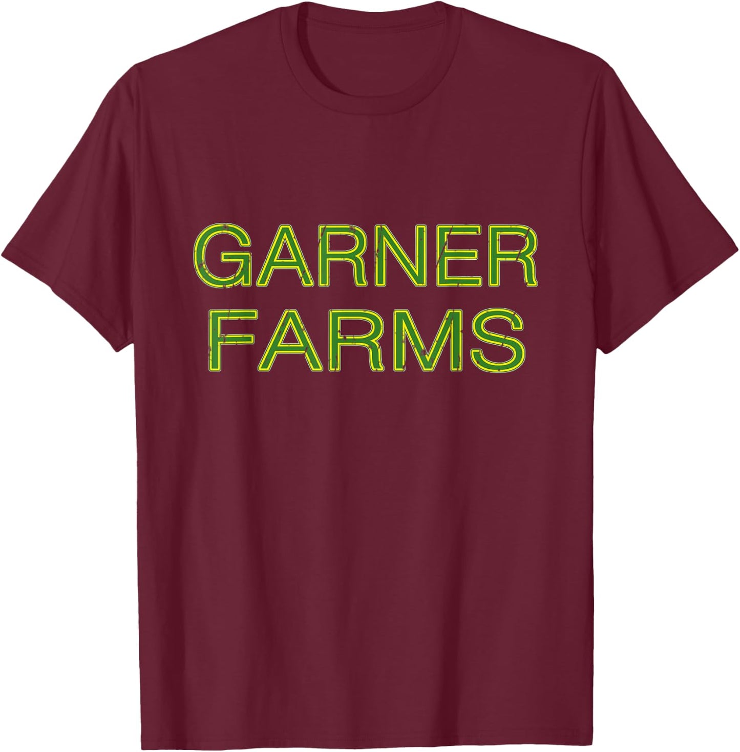 GARNER Farms Squad Family Reunion Last Name Team T-Shirt - T-Shirt | Maroon