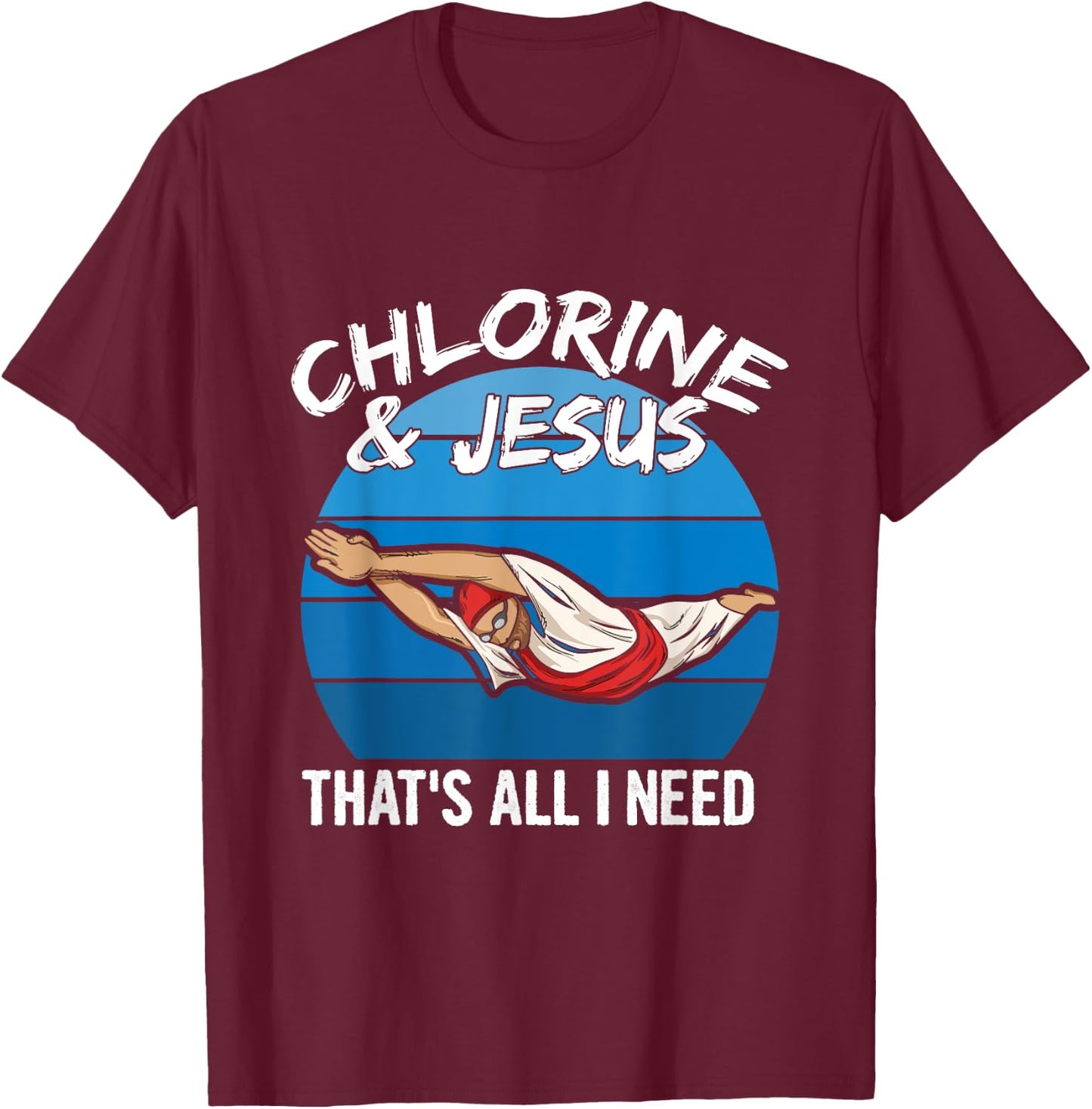 Swim Team Quote for a Swim Team Member T-Shirt - T-Shirt | Maroon