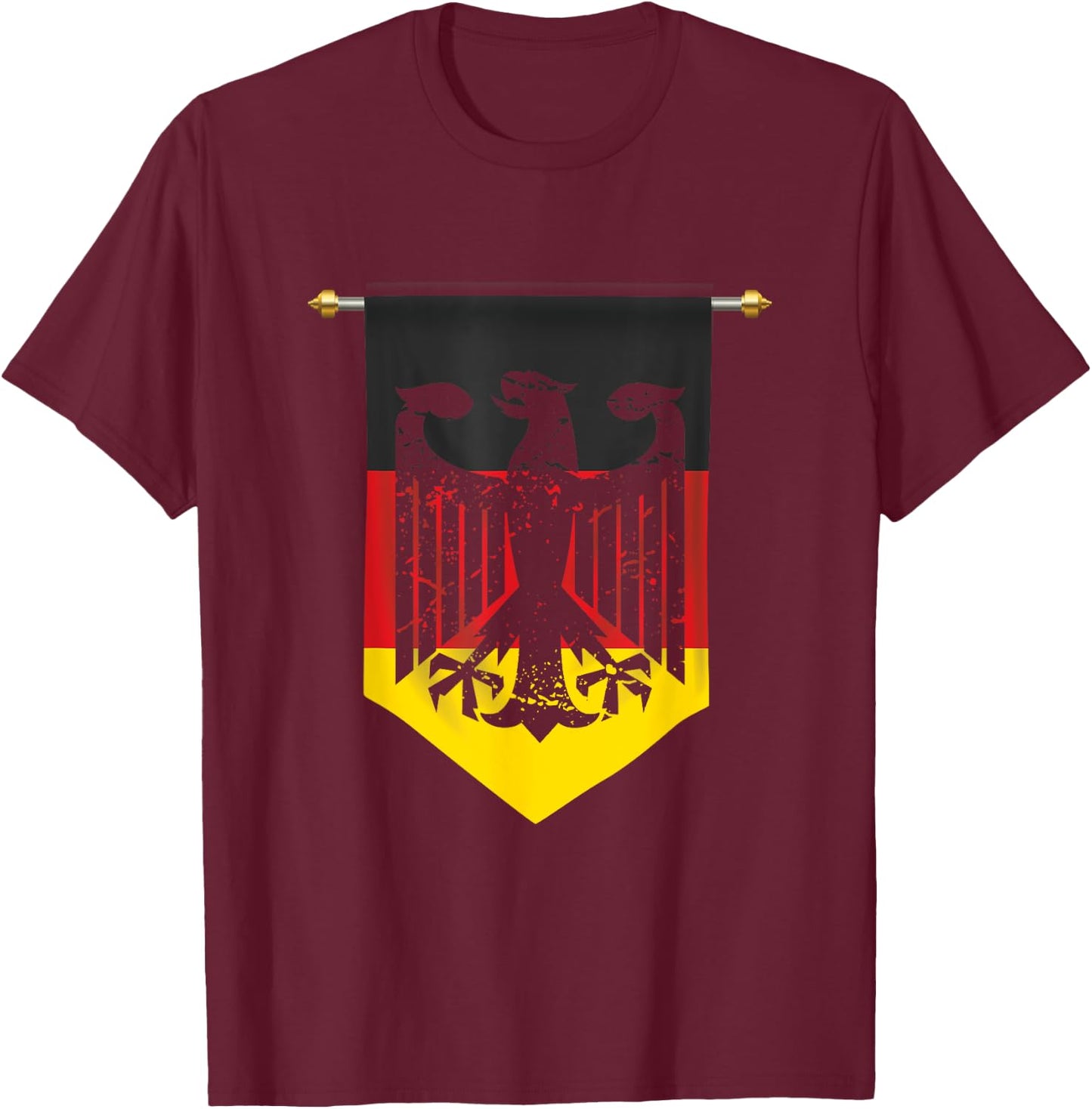 Germany Bird Eagle German GER Deutschland Country Gift T-Shirt - T-Shirt | Maroon