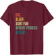 Eat Sleep. Sort for Wheat pennies repeat. retro coin collect T-Shirt - T-Shirt | Maroon