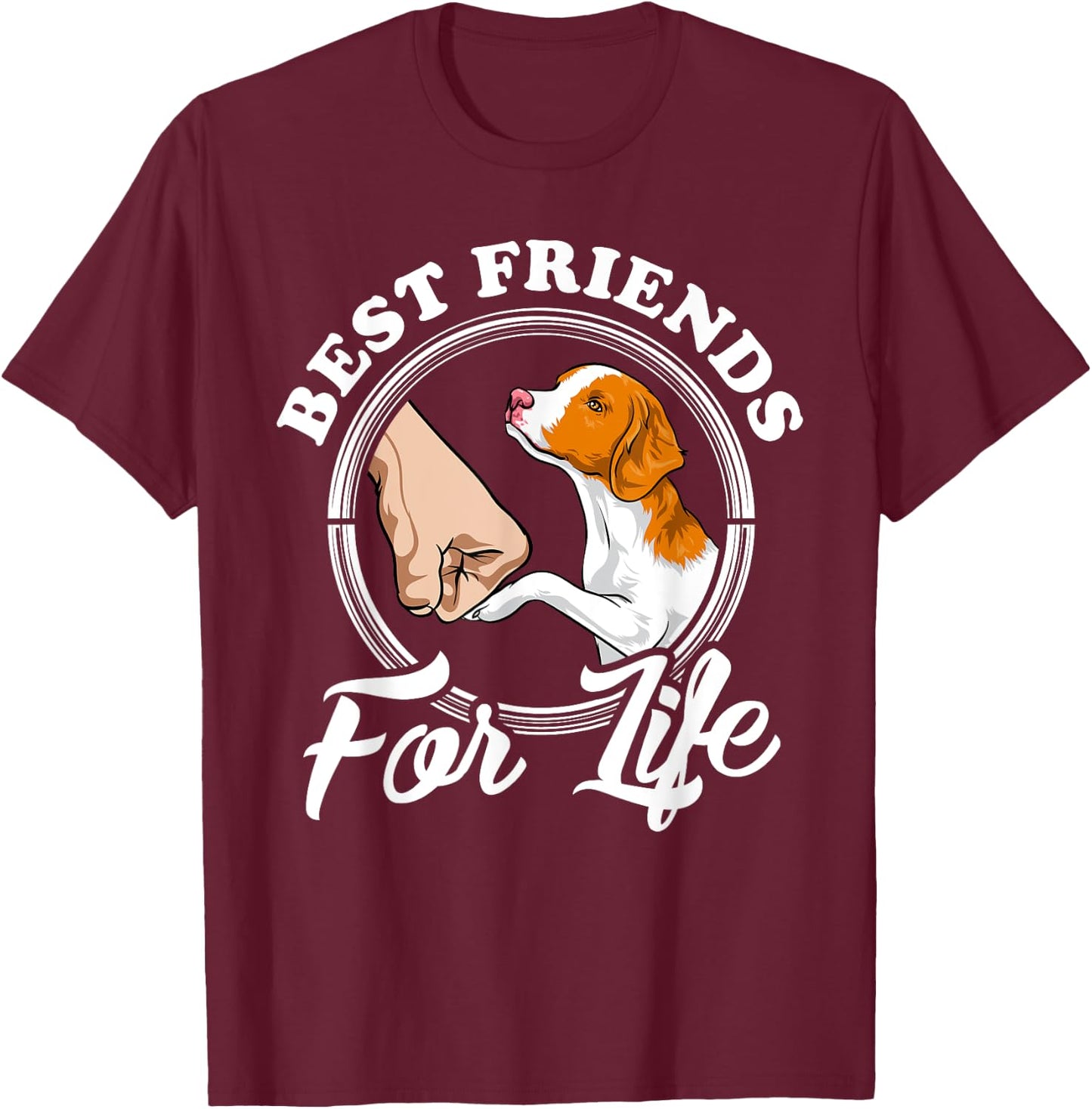 Brittany Spaniel Dog Lover Gifts Brittany Spaniel Lover T-Shirt - T-Shirt | Maroon