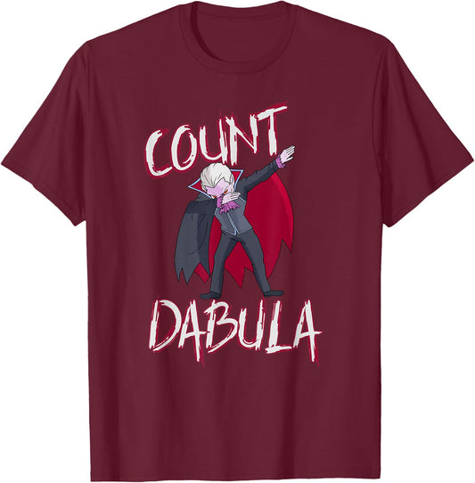 Halloween Dabbing Dracula Count Dabula T-Shirt - T-Shirt | Maroon