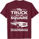 Square Body Truck T-Shirt - T-Shirt | Maroon