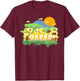 I'd Rather Be On Safari Africa - Cute Vintage Souvenir T-Shirt - T-Shirt | Maroon
