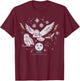 Harry Potter Christmas Winter Owls T-Shirt - T-Shirt | Maroon