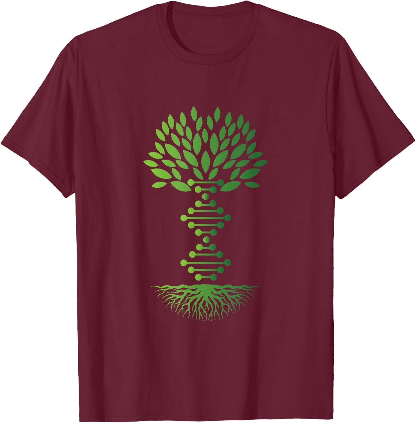 Genealogin Genealogy DNA tree ancestry historian T-Shirt - T-Shirt | Maroon