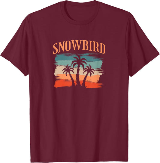 Snowbird -Adults and Kids Vacation Blue Small Classic Fit Short Sleeve T-Shirt - T-Shirt | Maroon