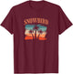 Snowbird -Adults and Kids Vacation Blue Small Classic Fit Short Sleeve T-Shirt - T-Shirt | Maroon