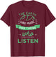 Nature Theme Earth Quote Earth Music Vintage Novelty Gift T-Shirt - T-Shirt | Maroon