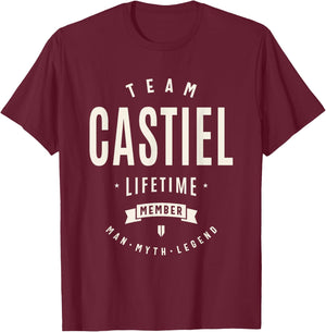 Team Castiel Lifetime Member Funny Name Castiel T-Shirt - T-Shirt | Maroon