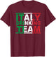 Italy Drinking Team Italian Beerlogist Whiskey Lover T-Shirt - T-Shirt | Maroon