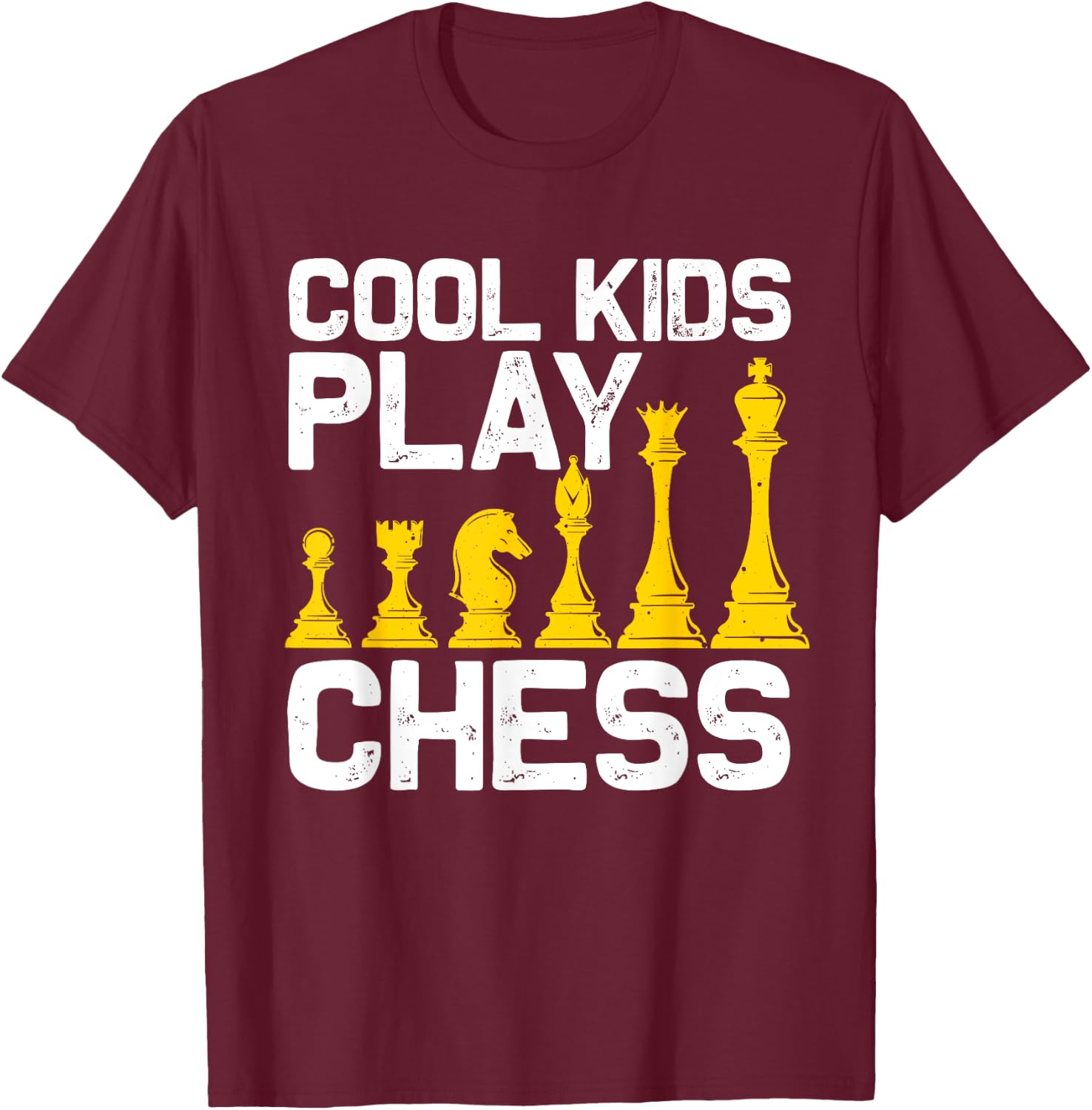 Funny Chess Gift Boys Girls Kids Chess Player Men Women T-Shirt - T-Shirt | Maroon