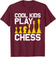 Funny Chess Gift Boys Girls Kids Chess Player Men Women T-Shirt - T-Shirt | Maroon
