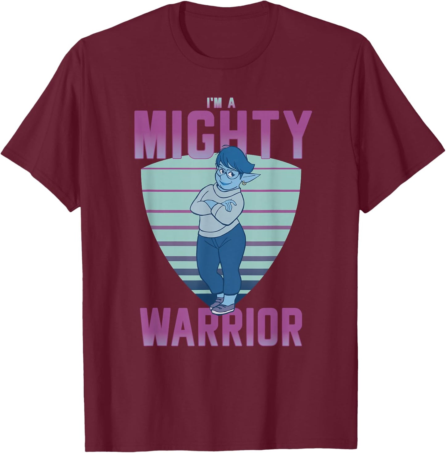 Disney and Pixar's Onward Laurel I'm a Mighty Warrior T-Shirt - T-Shirt | Maroon
