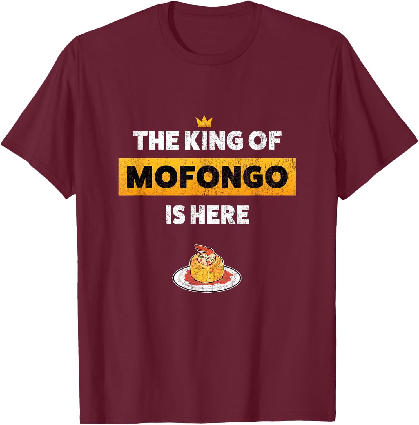 Funny Mofongo Puerto Rican Food T-Shirt - T-Shirt | Maroon
