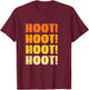 What A Hoot, I'm A Hoot, Hooting Owl T-Shirt - T-Shirt | Maroon