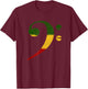Reggae bass bassist Rastafarian T-Shirt - T-Shirt | Maroon