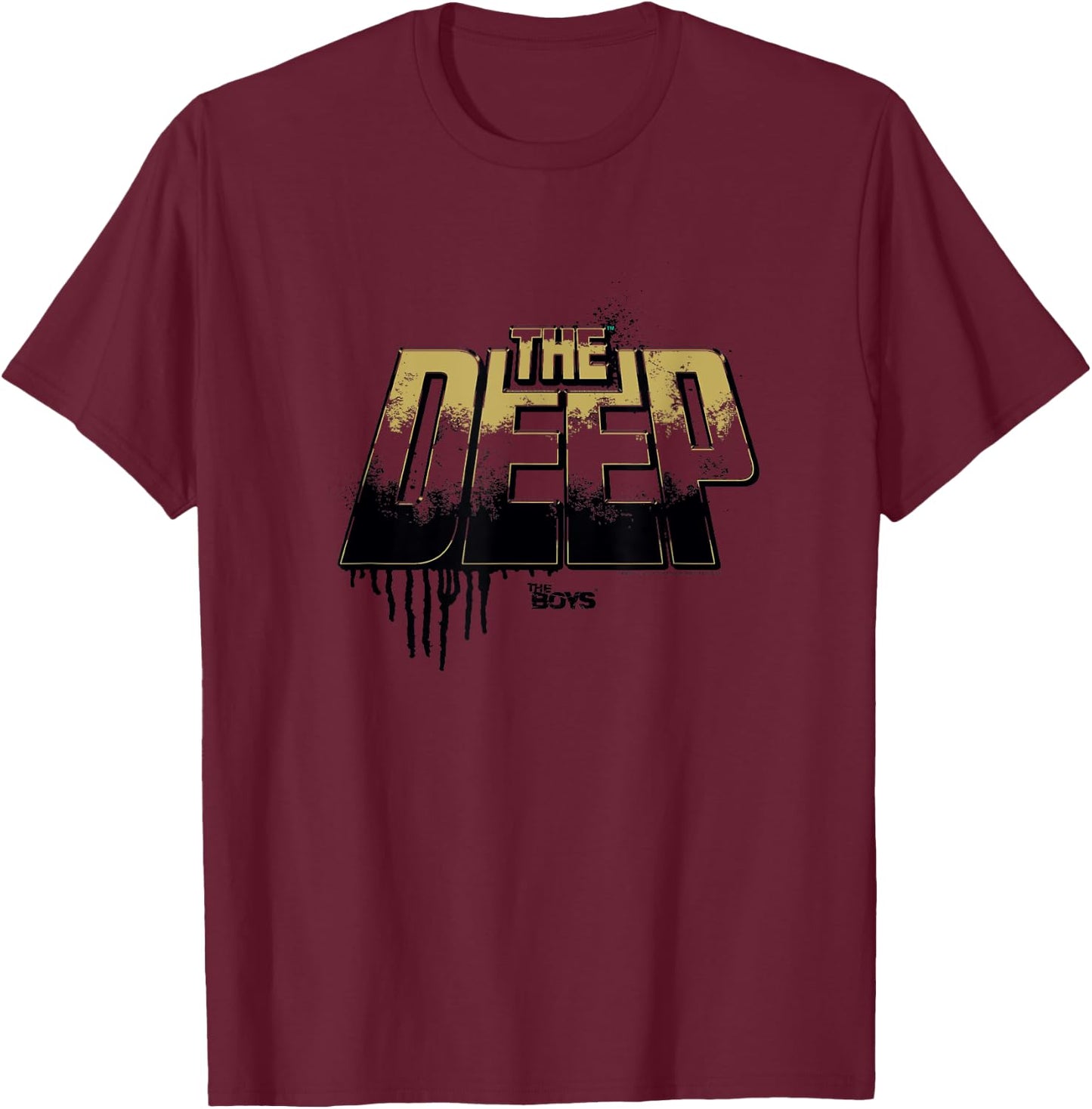 The Boys The Deep Drip Logo T-Shirt - T-Shirt | Maroon