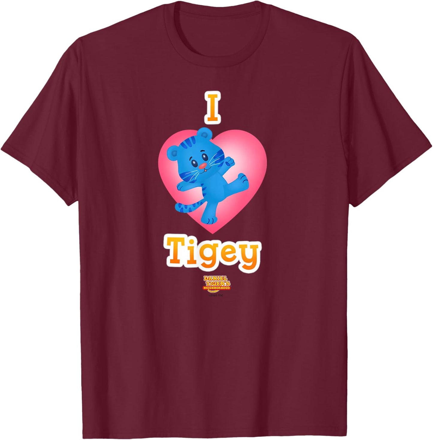 Daniel Tiger's Neighborhood: Tigey T-Shirt - T-Shirt | Maroon
