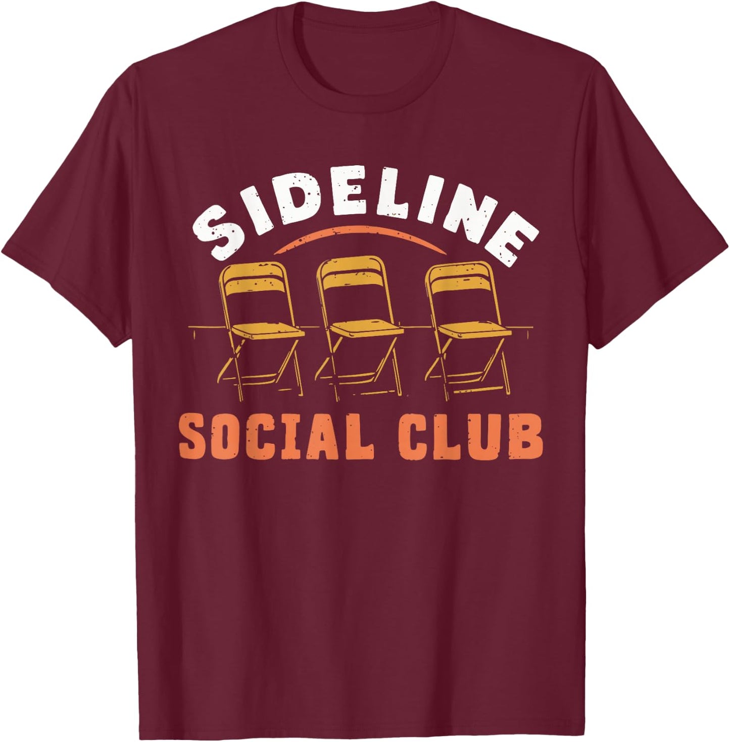 Side Line Social Club T-Shirt - T-Shirt | Maroon