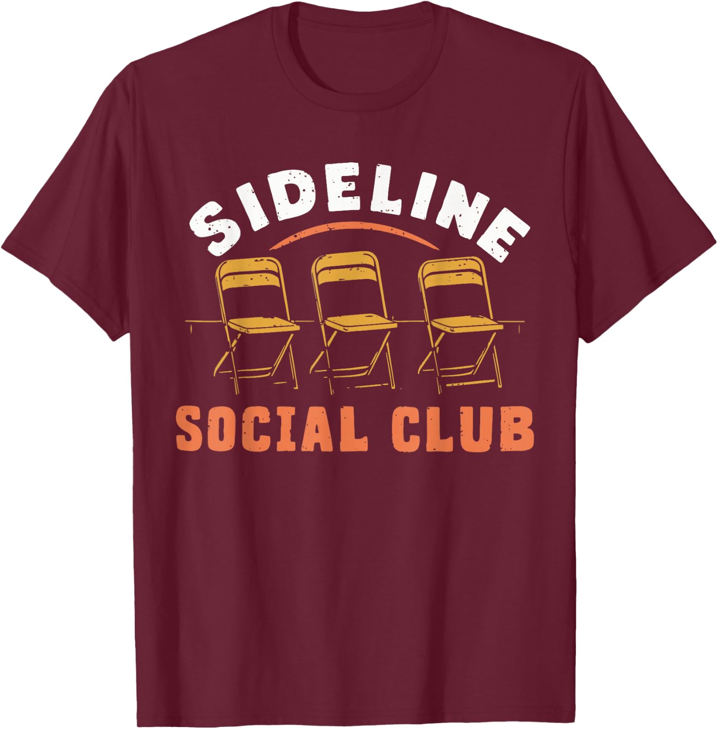 Side Line Social Club T-Shirt - T-Shirt | Maroon
