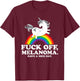 Melanoma Cancer Survivor Shirt | Fuck Melanoma T-Shirt - T-Shirt | Maroon
