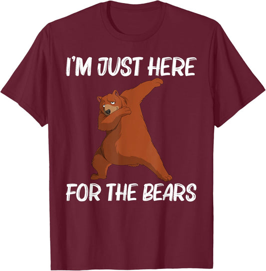 Funny Bear Gift Women Bear Mammal Animal T-Shirt - T-Shirt | Maroon
