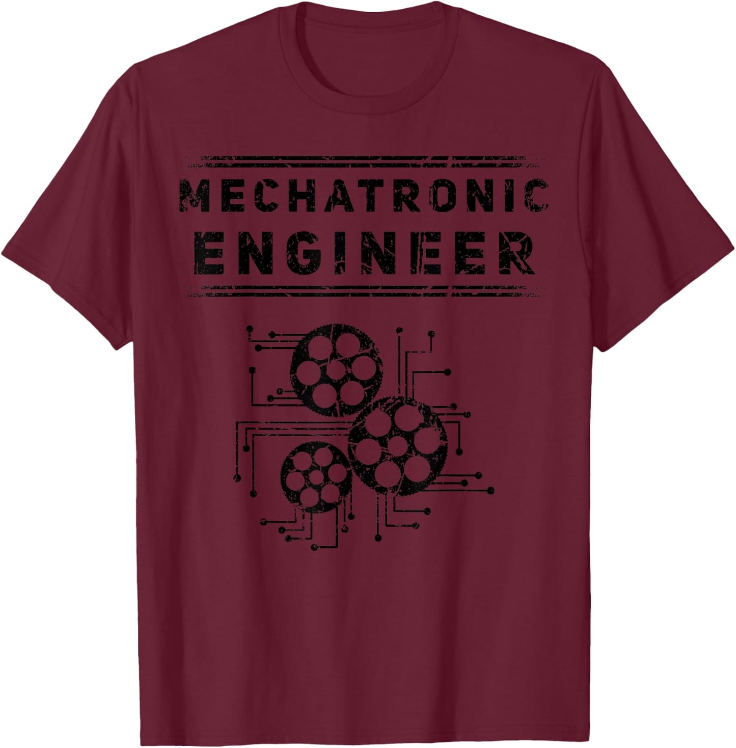 Mechatronics Engineering Mechatronics Engineer Robotics T-Shirt - T-Shirt | Maroon
