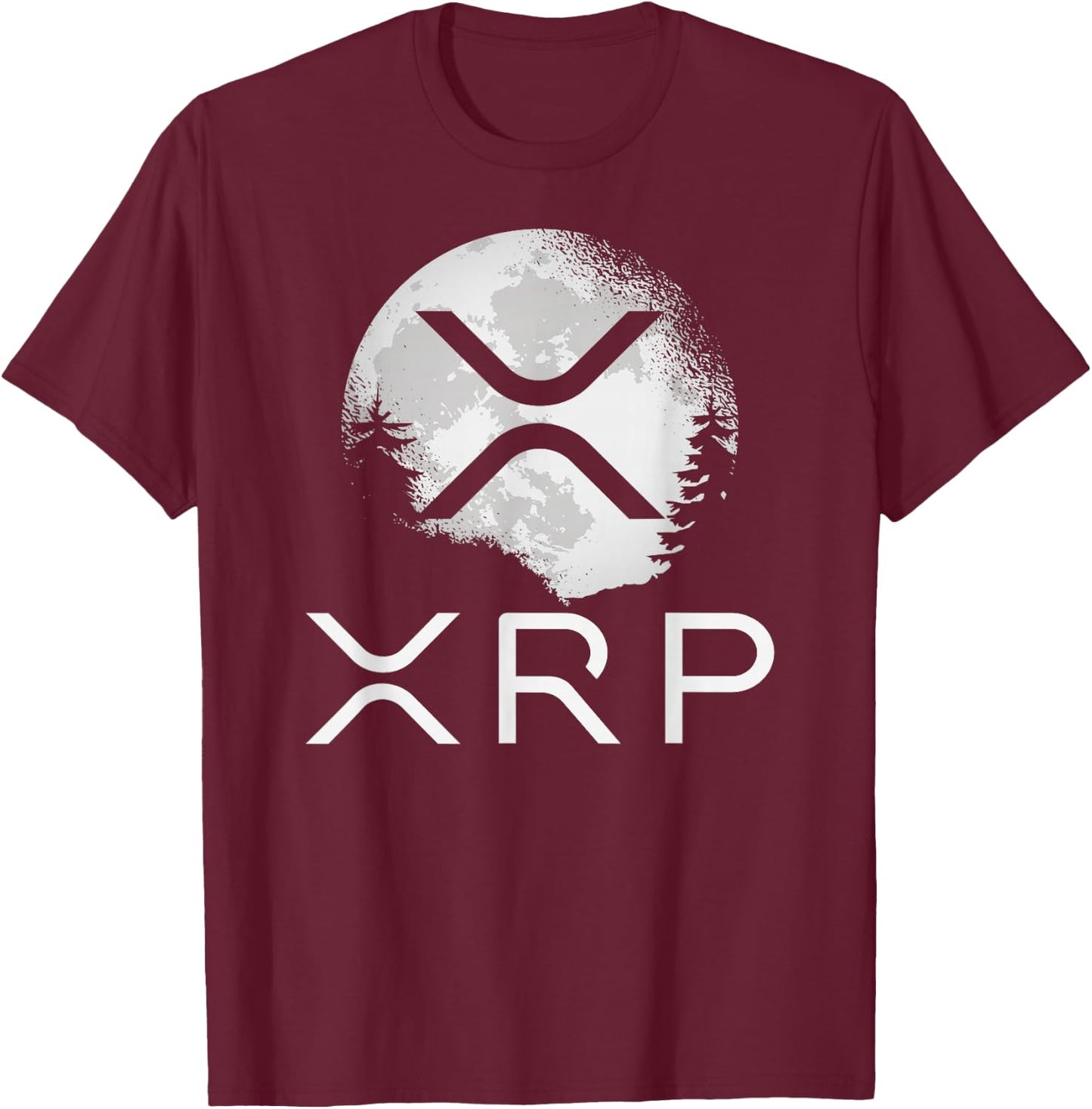 Ripple Coin Xrp Ledger Moon Cryptocurrency Bull Market T-Shirt - T-Shirt | Maroon