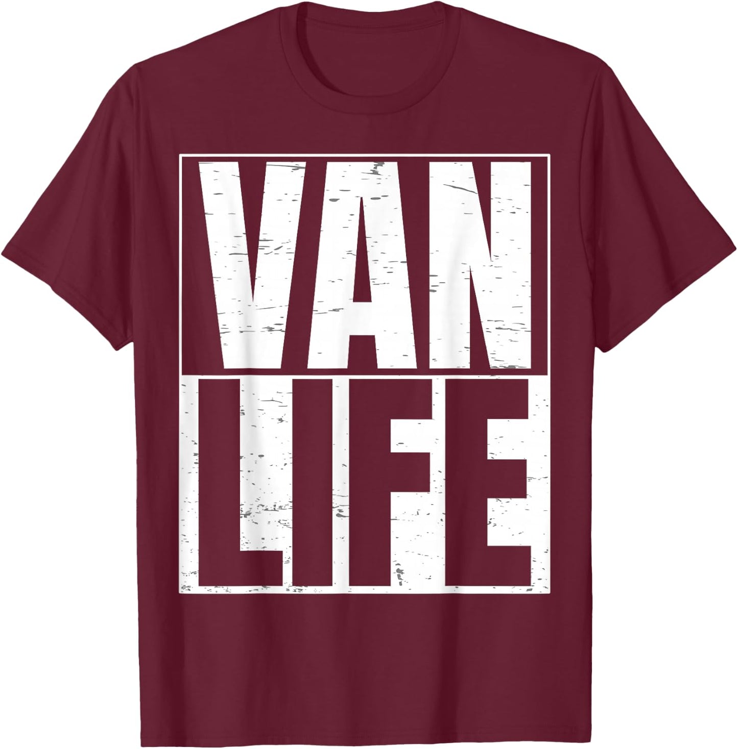 Van Life Gift a Van Life Vans Design Fans T-Shirt - T-Shirt | Maroon