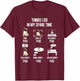 Funny Things I Do In My Spare Time Pug Owner Lover T-Shirt - T-Shirt | Maroon